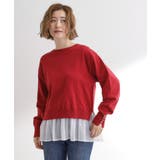 裾レイヤードニットプルオーバー | grove | 詳細画像9 