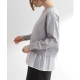 裾レイヤードニットプルオーバー | grove | 詳細画像14 