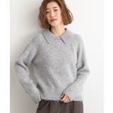 異素材ビッグカラーニット | grove | 詳細画像5