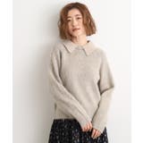 異素材ビッグカラーニット | grove | 詳細画像8