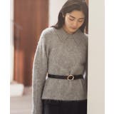 異素材ビッグカラーニット | grove | 詳細画像1