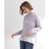 裾切替タックペプラムTシャツ | grove | 詳細画像2