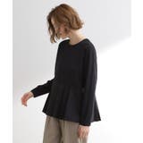 裾切替タックペプラムTシャツ | grove | 詳細画像6