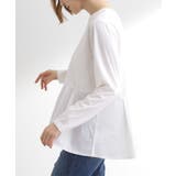 裾切替タックペプラムTシャツ | grove | 詳細画像14