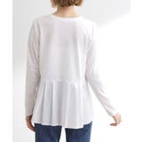 裾切替タックペプラムTシャツ | grove | 詳細画像15