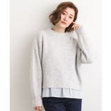 裾切替タックペプラムTシャツ | grove | 詳細画像10