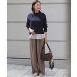 きれい見えとリラックス感を両立。秋の大人カジュアルに効くイージーパンツ | grove | 詳細画像13