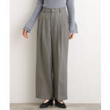 グレー(012) | ツータックワイドパンツ | grove