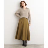 もっちりナイロンストレッチトラペーズスカート | grove | 詳細画像8 