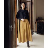 もっちりナイロンストレッチトラペーズスカート | grove | 詳細画像5 