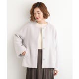 【ウール混】軽やかに羽織れるショートコート | grove | 詳細画像1