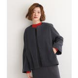 スミクロ(014) | 【ウール混】軽やかに羽織れるショートコート | grove