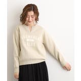 カレッジロゴキーネックニット | grove | 詳細画像1