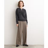 カレッジロゴキーネックニット | grove | 詳細画像11