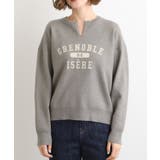 カレッジロゴキーネックニット | grove | 詳細画像13