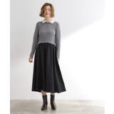 【時短コーデ】ポロニットドッキングワンピース | grove | 詳細画像4