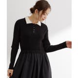 【時短コーデ】ポロニットドッキングワンピース | grove | 詳細画像7