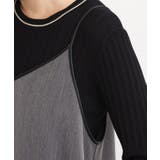 【体型カバー/レイヤード】へリンボンキャミワンピース | grove | 詳細画像16