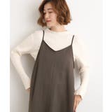 【体型カバー/レイヤード】へリンボンキャミワンピース | grove | 詳細画像7