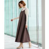 【体型カバー/レイヤード】へリンボンキャミワンピース | grove | 詳細画像6