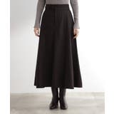 へリンボンツイードフレアマキシスカート | grove | 詳細画像13