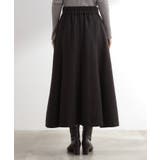 へリンボンツイードフレアマキシスカート | grove | 詳細画像15