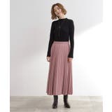 すっきり見えて、やさしく揺れる。大人のスエードライクプリーツスカート | grove | 詳細画像3