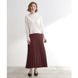 すっきり見えて、やさしく揺れる。大人のスエードライクプリーツスカート | grove | 詳細画像11