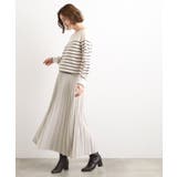 すっきり見えて、やさしく揺れる。大人のスエードライクプリーツスカート | grove | 詳細画像24