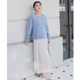 すっきり見えて、やさしく揺れる。大人のスエードライクプリーツスカート | grove | 詳細画像1