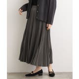 トープ(054) | すっきり見えて、やさしく揺れる。大人のスエードライクプリーツスカート | grove