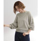 【最終お値下げ！！】袖レース編みラグランスリーブニット | grove | 詳細画像1 