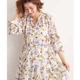 カスリフラワーティアードワンピース | grove | 詳細画像2