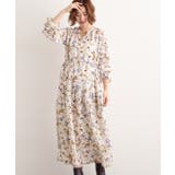 カスリフラワーティアードワンピース | grove | 詳細画像3