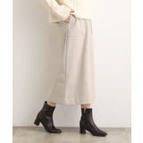 起毛ジャカードナロースカート | grove | 詳細画像1