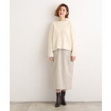 起毛ジャカードナロースカート | grove | 詳細画像2