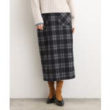 起毛ジャカードナロースカート | grove | 詳細画像5