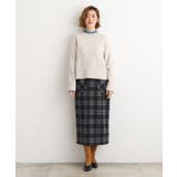 起毛ジャカードナロースカート | grove | 詳細画像6