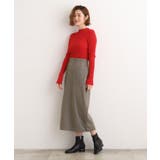 起毛ジャカードナロースカート | grove | 詳細画像11