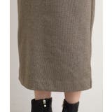 起毛ジャカードナロースカート | grove | 詳細画像18