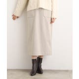 グレージュ(050) | 起毛ジャカードナロースカート | grove
