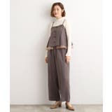 ブラウン(244) | 透け感とレイヤードで大人の遊び心を、ビスチェSET UP | grove