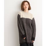 ブラウン(044) | ヘリンボーンジャカードチュニック | grove