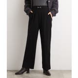 ブラック(019) | フロントビットカルゼワイドパンツ | grove