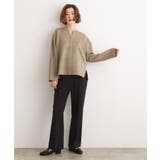 スエード調キーネックプルオーバー | grove | 詳細画像11