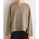 スエード調キーネックプルオーバー | grove | 詳細画像13