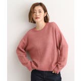 ピンク(071) | 華やぎ冬ニット ミニスパンコールフェザーニット | grove