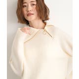 サイドジップカラーニットプルオーバー | grove | 詳細画像2