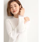 袖口配色リブニット | grove | 詳細画像1