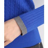 袖口配色リブニット | grove | 詳細画像17